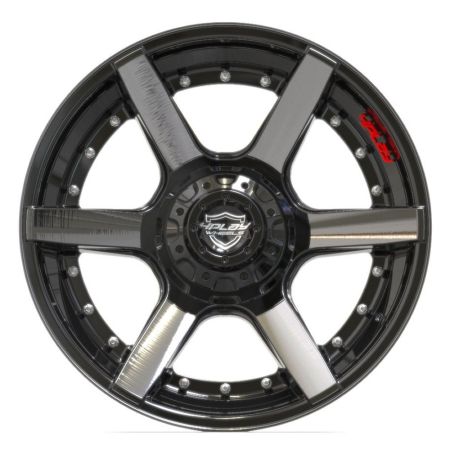 4P60 22x10 5x5" & 5x5.5" Gloss Black w/ Brushed Face & Tinted Clear