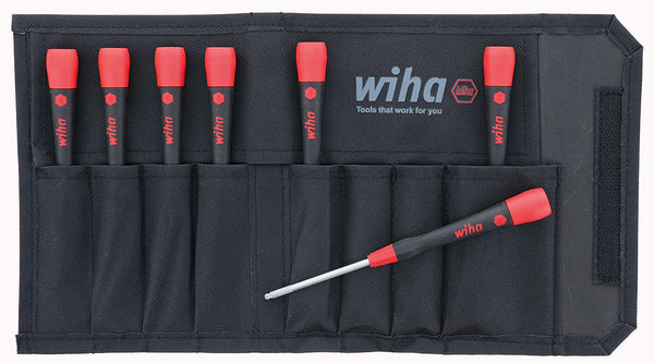 WIHA TOOLS 7 Piece Picofinish Ball End Hex Screwdriver Set - Inch - WIH-26493 | GarageAndFab.com