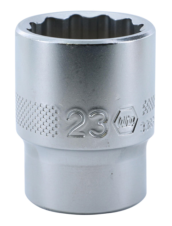 WIHA TOOLS 12 Point - 1/2" Drive Socket 23.0Mm - WIH-33839 | GarageAndFab.com
