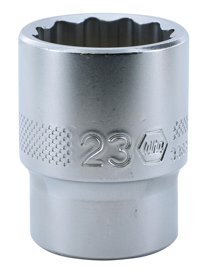 WIHA TOOLS 12 Point - 1/2" Drive Socket 23.0Mm - WIH-33839 | GarageAndFab.com