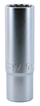 WIHA TOOLS 12 Point - 3/8" Drive Deep Socket 9/16" - WIH-33744 | GarageAndFab.com