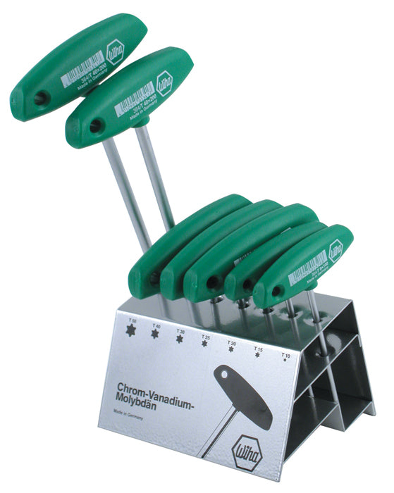 WIHA TOOLS 7 Piece Torx T-Handle Set In Stand - WIH-36490 | GarageAndFab.com