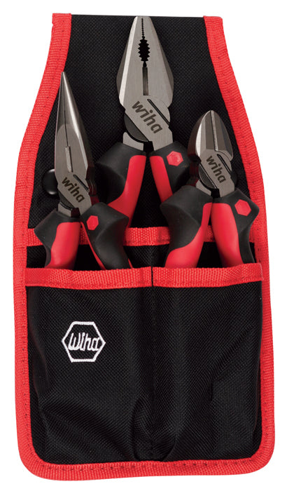 WIHA TOOLS 3 Piece Industrial Classic Grip Pliers And Cutters Set - 30993 - WIH-30993 | GarageAndFab.com