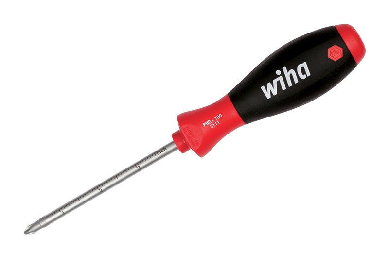 WIHA TOOLS Softfinish Measureup Phillips Screwdriver