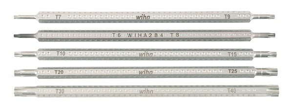 WIHA TOOLS 5 Piece Drive-Loc Vi Torx Blade Set - WIH-28485 | GarageAndFab.com