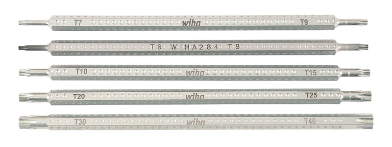 WIHA TOOLS 5 Piece Drive-Loc Vi Torx Blade Set - WIH-28485 | GarageAndFab.com