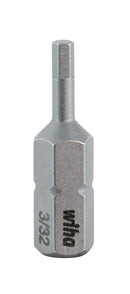WIHA TOOLS Hex Insert Bit 3/32" X 25Mm - WIH-71330 | GarageAndFab.com