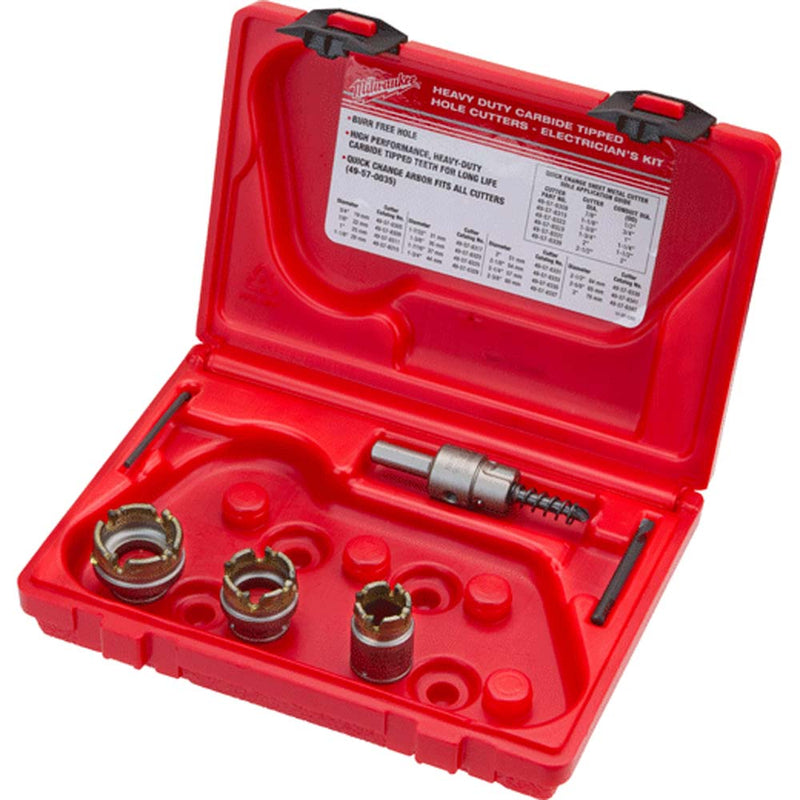 Milwaukee 5Pc Carbide Sm Cutter Kit - MLW-49-22-8300 | GarageAndFab.com