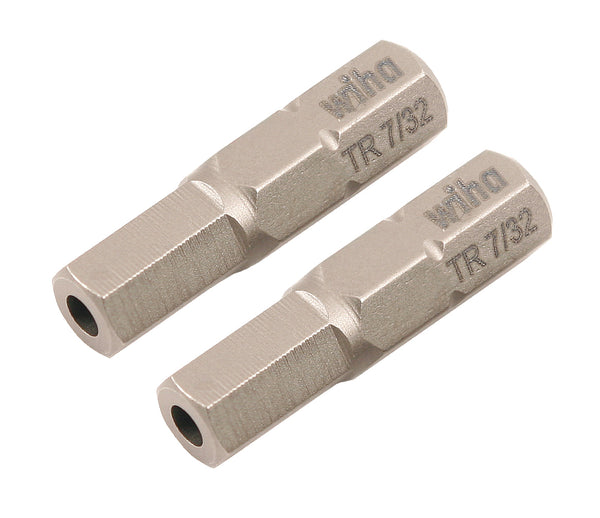 WIHA TOOLS Security Hex Insert Bit 7/32" X 25Mm - 2 Pack - WIH-71977 | GarageAndFab.com