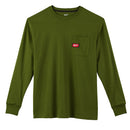 Milwaukee Electric Heavy Duty Pocket Tee - Ls Green M - MLW-602OG-M | MFVCanada.com