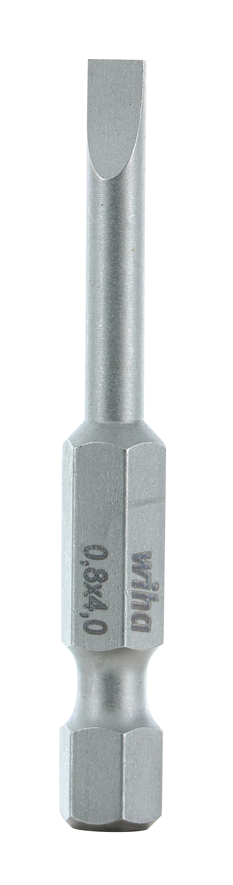 WIHA TOOLS Slotted Power Bit 4.0 X .8 X 50Mm - WIH-74010 | GarageAndFab.com