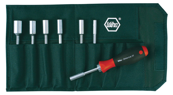 WIHA TOOLS 8 Piece Drive-Loc Vi Nut Driver Set - WIH-28196 | GarageAndFab.com