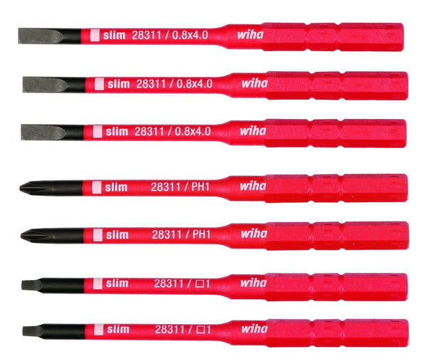 WIHA TOOLS 7 Piece Insulated Slimline Blade Set - 28372 - WIH-28372 | GarageAndFab.com