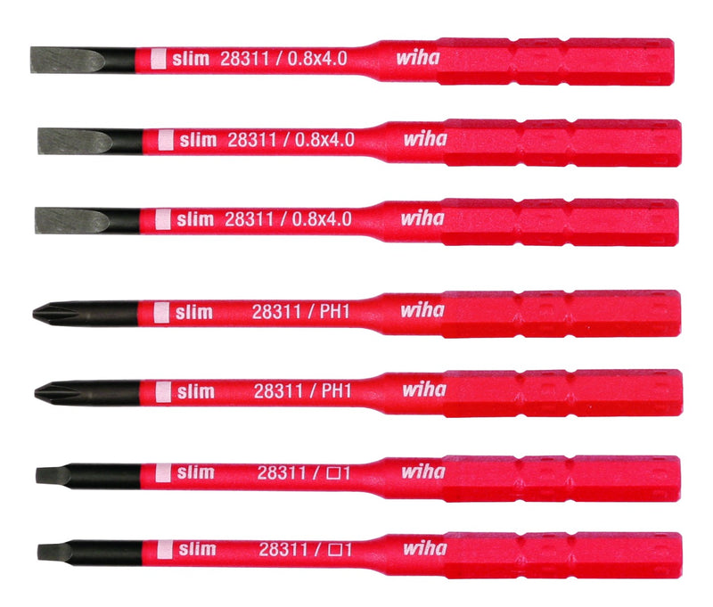 WIHA TOOLS 7 Piece Insulated Slimline Blade Set - 28372 - WIH-28372 | GarageAndFab.com