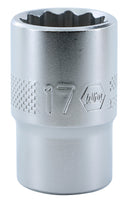 WIHA TOOLS 12 Point - 1/2" Drive Socket 17.0Mm - WIH-33833 | GarageAndFab.com