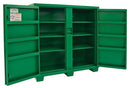 Greenlee 2-Door Utility Cabinet, 16 Gauge Steel, 56"H X 60"W X 24"D - GRE-5660L | GarageAndFab.com