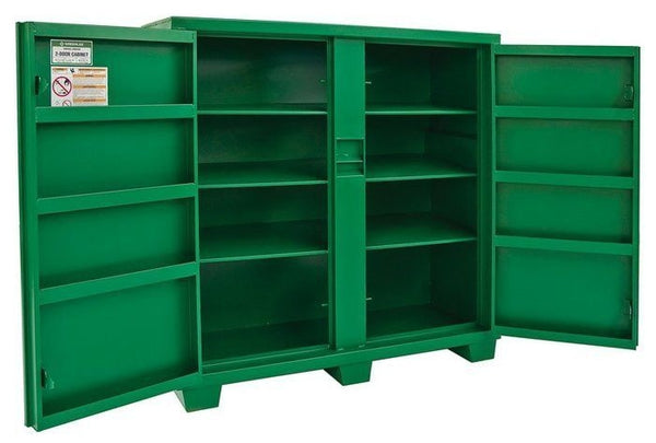 Greenlee 2-Door Utility Cabinet, 16 Gauge Steel, 56"H X 60"W X 24"D - GRE-5660L | GarageAndFab.com