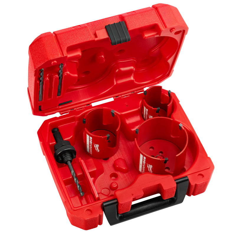 Milwaukee 7 Pc Carbide Big Hawg Kit - MLW-49-56-9280 | GarageAndFab.com