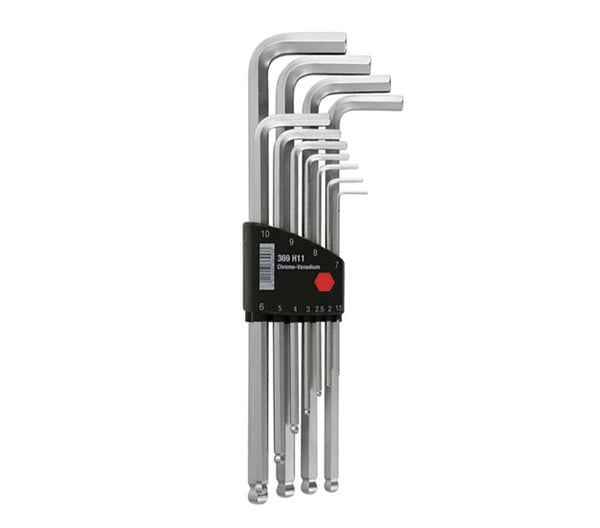 WIHA TOOLS 11 Piece Ball End Hex L-Key Metricric Set - Metricric - WIH-66998 | GarageAndFab.com