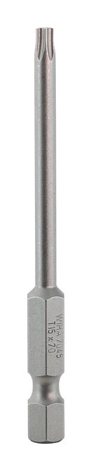 WIHA TOOLS Torx Power Bit T15 X 70Mm (2.75") - WIH-74548 | GarageAndFab.com