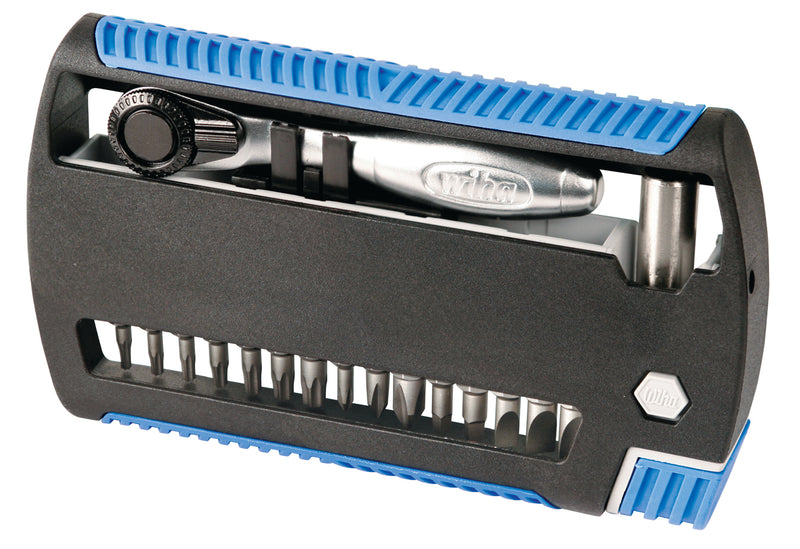 WIHA TOOLS 17 Piece Xlselector Bit With Mini Ratchet Set - WIH-79499 | GarageAndFab.com