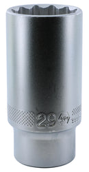 WIHA TOOLS 12 Point - 1/2" Drive Deep Socket 29.0Mm - WIH-33885 | GarageAndFab.com