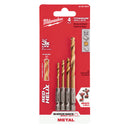 Milwaukee 4Pc Shockwave Red Helix - MLW-48-89-4644 | MFVCanada.com