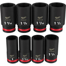 Milwaukee Electric 8-Pc /4" Drive, 6 Pt. Sae Deep Impact Socket Set, 1"  1-1/2" - MLW-49-66-7018 | MFVCanada.com