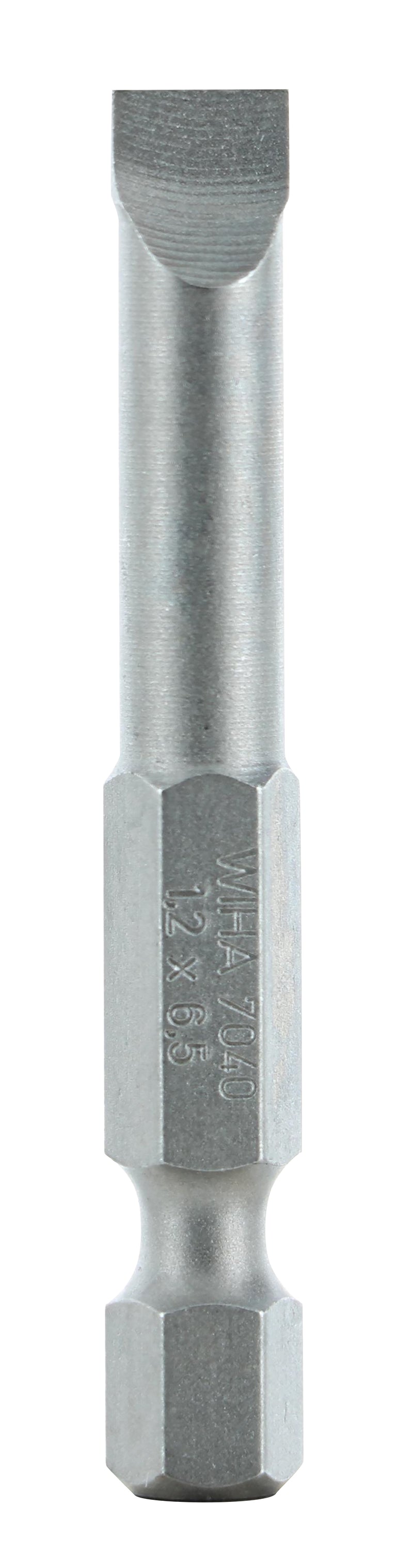 WIHA TOOLS Slotted Power Bit 6.5 X 50Mm - WIH-74018 | GarageAndFab.com