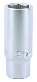WIHA TOOLS 6 Point - 1/4 Inch Drive Socket - 14.0Mm X 50Mm - WIH-33351 | GarageAndFab.com