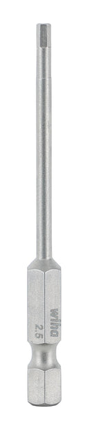 WIHA TOOLS Hex Power Bit 2.5 X 70Mm - WIH-74352 | GarageAndFab.com
