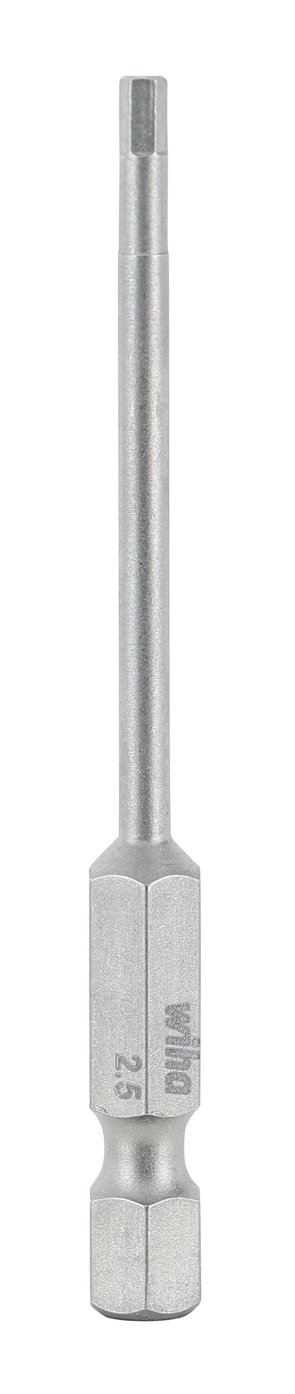 WIHA TOOLS Hex Power Bit 2.5 X 70Mm - WIH-74352 | GarageAndFab.com