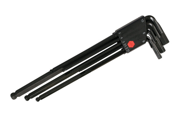 WIHA TOOLS 9 Piece Ball End Long Arm Hex L-Key Set - Metricric - WIH-36990 | GarageAndFab.com