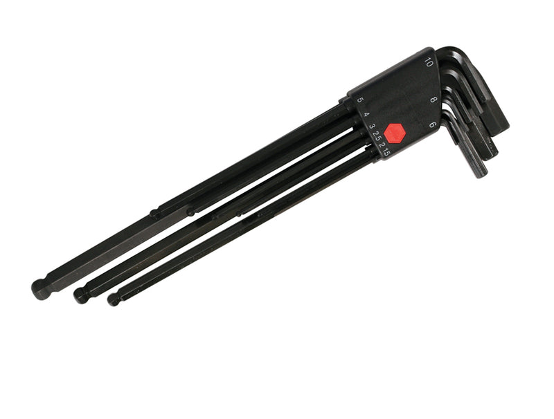 WIHA TOOLS 9 Piece Ball End Long Arm Hex L-Key Set - Metricric - WIH-36990 | GarageAndFab.com