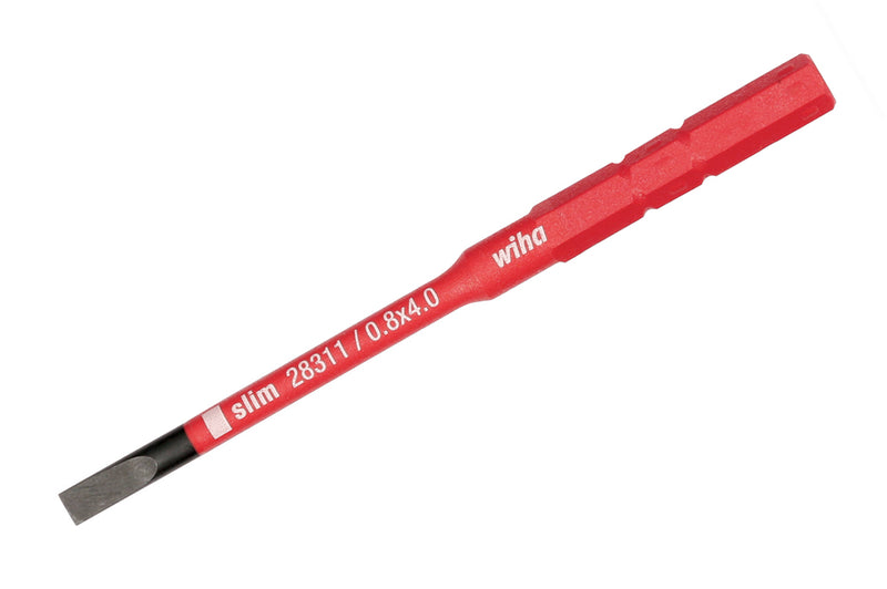 WIHA TOOLS Insulated Slimline Blade Slotted 3.5Mm - WIH-28310 | GarageAndFab.com
