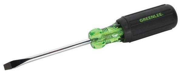 Greenlee Screwdriver, Flat-Cab 1/4X4" -GRE-0153-25C | GarageAndFab.com
