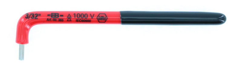 WIHA TOOLS Insulated Hex L-Key 3/32" X 3.5" - WIH-13672 | GarageAndFab.com