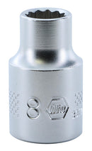 WIHA TOOLS 12 Point - 3/8 Inch Drive Socket - 8.0Mm - WIH-33723 | GarageAndFab.com