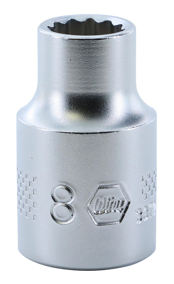 WIHA TOOLS 12 Point - 3/8 Inch Drive Socket - 8.0Mm - WIH-33723 | GarageAndFab.com