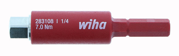 WIHA TOOLS Insulated Slimline Blade 1/4" Socket Adapter - WIH-28311 | GarageAndFab.com