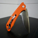 HUTO Hunt Harder Folding Hard Blade Knife- Orange - HU-HTHD-KNV-ORG | MunroOutdoorAdventures.com