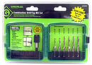 Greenlee 6-Pc Drill Tap Set For Hole Drilling, Tapping & Deburring/Countersinking, 6-32 To 1/4-20 - GRE-DTAPKIT | GarageAndFab.com