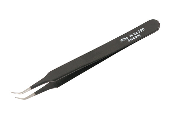 WIHA TOOLS Esd Safe Tweezers 4B Sa - 110Mm - WIH-55539 | GarageAndFab.com