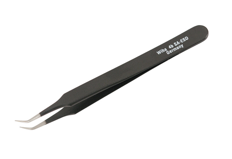 WIHA TOOLS Esd Safe Tweezers 4B Sa - 110Mm - WIH-55539 | GarageAndFab.com
