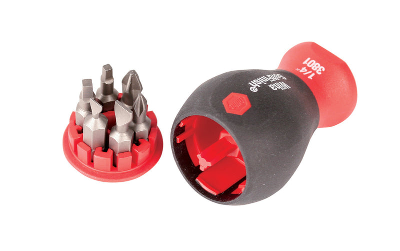 WIHA TOOLS 7 Piece Softfinish Stubby Bit Holder Set - 38048 - WIH-38048 | GarageAndFab.com