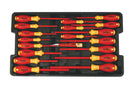 WIHA TOOLS 19 Piece Insulated Softfinish Screwdriver And Cat Iii Voltage Detector Set With Toolbox Tray - WIH-32095 | GarageAndFab.com