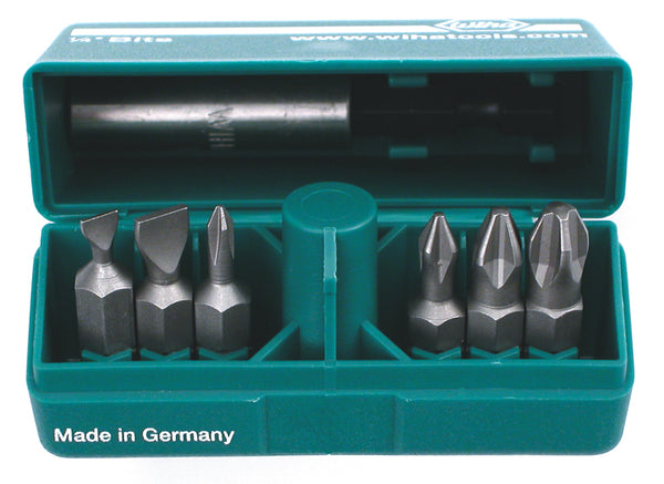 WIHA TOOLS 7 Piece Slotted And Phillips Pokitpak Insert Set - WIH-71198 | GarageAndFab.com