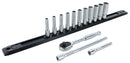 WIHA TOOLS 14 Piece Professional Series Socket And Ratchet Set With 3 And 6 Inch Extension Ension Bars - Metricric - WIH-33393 | GarageAndFab.com