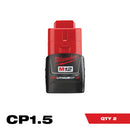 Milwaukee Electric M12 Cp1.5 Battery 2-Pack - 48-11-2411 - MLW-48-11-2411 | MFVCanada.com
