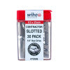WIHA TOOLS Slotted Contractor Insert Bit 6.0Mm X 25Mm - 30 Piece - WIH-72536 | GarageAndFab.com